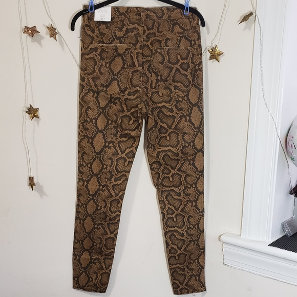 NWT Zara Hi-Rase Python Snake Skin Print - Picture 5 of 5